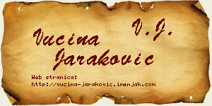 Vucina Jaraković vizit kartica